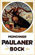 Bier Paulaner Bock  Künstlerkarte I-II Bière - Bierbeek