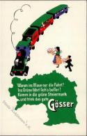 Bier Gösser Eisenbahn  Künstlerkarte I-II Chemin De Fer Bière - Bierbeek