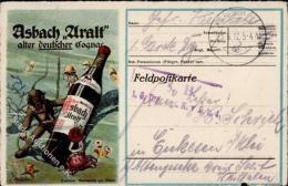 Alkoholwerbung Rüdesheim  (6220) Asbach Uralt Taucher  Künstlerkarte 1917 I-II - Non Classificati