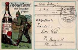 Alkoholwerbung Asbach Uralt Soldat Pickelhaube  Künstlerkarte 1916 I-II - Non Classificati