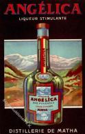 Alkoholwerbung Angelica Liqueur Stimulante Künstlerkarte I-II - Non Classificati