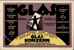 Werbung Berlin (1000) Glaskonzern Werbe AK I-II Publicite - Non Classés