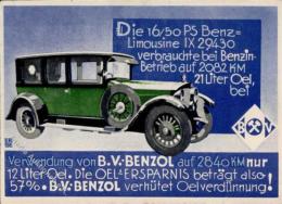 B.V.-BENZOL - BENZ-LIMOUSINE Künstlerkarte Sign. Erbe I-II - Non Classificati