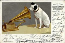 Grammophon Plattenspieler Hund 1900 I-II (fleckig) Chien - Ohne Zuordnung