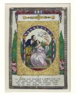 Freundschaftsbild Biedermeier Ca. 1830 Handcoloriert Passepartout Bild Ca. 9,0 X 13,0 Cm I-II - Non Classés