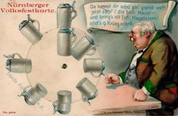 Mechanik Bier Nürnberger Volksfestkarte Mechanik Dreh AK 1908 I-II Bière - Ohne Zuordnung