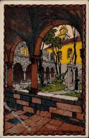 Kunstgeschichte WIEN - ADRIA-AUSSTELLUNG 1913 - Künstlerkarte A 9 Sign. KALMSTEINER I Klostergang TRAU"" - Non Classificati