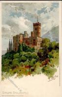 Reiss Fritz Schloss Stolzenfels Künstlerkarte 1899 I-II - Ohne Zuordnung