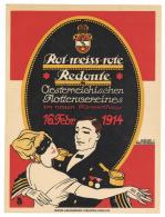 Neumann, Hans Plakat 20 X 26,7 Cm Rot Weiss Rote Redoute Österreichicher Flottenverein 1914 I-II - Non Classificati