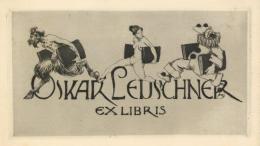 Ex Libris Erotik Teufel Clown Original Entwurf Erler, Georg Unsigniert I-II (fleckig) Erotisme - Ohne Zuordnung