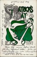 Jugendstil St. Patrick's Day Künstlerkarte 1906 I-II (kleiner Einriss) Art Nouveau - Non Classés