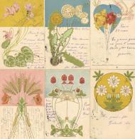 JUGENDSTIL - 6er-BLUMEN-Serie - Paris 1900 I-II - Unclassified