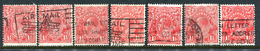 Australia 1926-30 KGV Heads (Wmk. Mult. Crown A) - P.13½ X 12½ - 1½d Scarlet Shade Selection Used (SG 96) - Usados