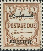 AB0646 Palestine 1948 In Jordan Owes Owned Ticket Surcharged 1v MNH - Palestina