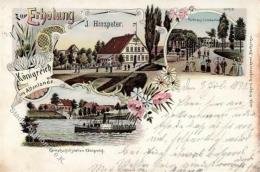 Königreich (2155) Gasthaus Zur Erholung J.Hinzpeter Dampfschiff Station  1898 II (fleckig, Stauchung) - Ohne Zuordnung