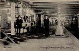 Berlin Mitte (1000) Untergrundbahnhof Kaiserhof Untergrundbahn 1910 I-II - Ohne Zuordnung