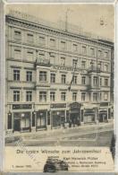 Berlin Mitte (1000) Alexandra-Hotel Karl Heinrich Müller Mittel-Straße 16-17 1905 Beste Wünsche Zum Jahr - Non Classificati