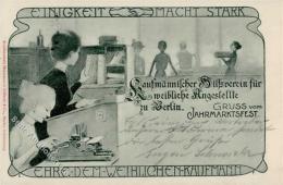 Berlin (1000) Kaufmännischer Hilfsverein Für Weibliche Angestellten Jahrmarktsfest 1900 I-II - Ohne Zuordnung