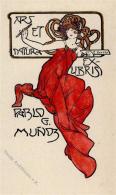 Libris Jugendstil Ars Et Matura Sign. Varela, E. Um 1900 Kunstdruck 10 X 17 Cm I-II Art Nouveau - Non Classificati