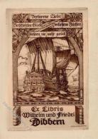 Ex Libris Verlorene Liebe Sign. Hulbe, Georg Kunstdruck 14 X 10 Cm I-II - Non Classificati