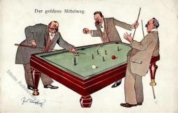 Billard Sign. Schönpflug  Künstlerkarte I-II - Ohne Zuordnung