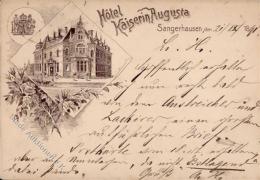 Vorläufer 1891 Hotel Kaiserin Augusta Sangerhausen (o-4700) I-II - Non Classés