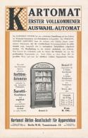 AK-Geschichte Broschüre 8 Seiten 1912 Kartomat Erster Vollkommener Auswahl Automat Viele Abbildungen I-II - Non Classificati