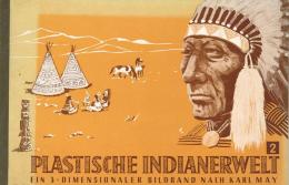 Indianer Buch Plastische Indianerwelt Ein 3 Dimensionaler Bildband Nach Karl May Mit 3 D Brille II - Indiani Dell'America Del Nord