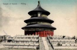 Kolonien Kiautschou Tempel RS Stpl. Peking Xxxxx Ansichtskarte I-II Colonies - Ohne Zuordnung