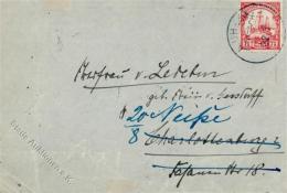 Kolonien Deutsch-Ostafrika, Mi.Nr.32, 1908, 7 1/2 H Rot, K1 MUHESA DOA 22 7 (08)", Briefmängel, Faltungen, Öff - Non Classificati