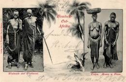 Kolonien Deutsch-Ostafrika Watuale Der Wattussi Uvira Mann U. Frau RS Stpl. Dar-es-Salam Deutsch Ostafrika 1904 I-II Col - Ohne Zuordnung