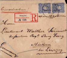 Deutsche Post China-Vorläufer, Mi.Nr.V42c(2), 1889, 20 Pf Ultramarin, Senkr. Paar, Im Li. Rand Senkr. Bugspur, K1 D - Non Classés