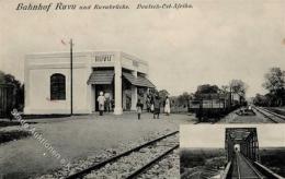 Kolonien Deutsch Ostafrika Bahnhof Ruvu Und Ruvubrücke I-II (fleckig) Colonies - Non Classificati