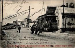 PORTUGAL - PLAGe De MACAS - STRASSENBAHN In Der Avenida Eugene LEVY, 1917,I-II" - Tramways