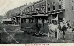 NEBRASKA CITY - Pferde-STRASSENBAHN I-II - Strassenbahnen