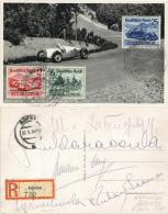 Auto Mercedes Benz Foto-Karte  Mit Lpk. Satz Nürburg-Rennen Mi 695-97 Mit Original-Unterschriften Von Manfred V. Br - Ohne Zuordnung