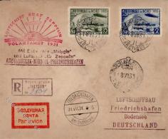 Zeppelinpost, 1931, UDSSR-Post, Auflieferung Malyguin 18 VII 31", Brief Mit 2 Ungez. Zeppelinmarken, Beförderungs-, - Zeppeline