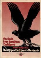 DEUTSCHER LUFTSPORT-VERBAND - Propaganda-Werbekarte 1936, Rücks. Fleck! Sonst I-II - Ohne Zuordnung