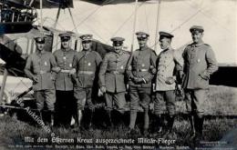 Sanke, Pilot Mit Dem Eisernen Kreuz Ausgezeichnete Piloten Foto AK 1914 I-II - Ohne Zuordnung