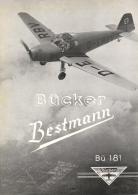 Flugzeug WK II Broschüre Bestmann Bücker Flugzeugbau Rangsdorf (o-1634) 6 Seiten II Aviation - Ohne Zuordnung