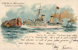 Schifffahrt SM Yacht Hohenzollern Lithographie 1898 I-II - Ohne Zuordnung