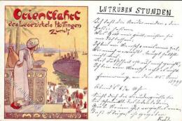 Schifffahrt Orientfahrt Des Lesezirkels Hottingen Schweiz Lithographie 1899 I-II - Ohne Zuordnung