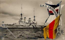 Marine WK I SMS Zaehringen Schwarz-Weiß-Rot Foto AK I-II - Non Classés