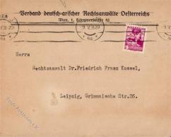 WIEN - Verband Deutsch-Arischer Rechtsanwälte Österreichs", Gefalteter Brief 1936 I-II" - Judaika