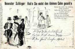 Judaika Haben Sie Nicht Den Kleinen Cohn Gesehen Künstlerkarte 1903 I-II (Ecke Abgestossen) Judaisme - Judaisme