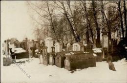 Judaika Friedhof Pinsk Weissrussland Foto AK I-II (Ecke Abgestossen) Judaisme - Judaisme