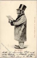 Judaika Der Bankier Künstlerkarte 1901 I-II Judaisme - Judaika