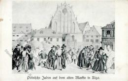 Judaika - Polnische JUDEN Auf Dem Alten Markte In RIGA (Schürfung) Judaisme - Judaika