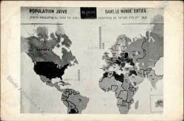 Judaika - EXPO PARIS 1937 - JUDEN-POPULATION Auf Der Welt", Etwas Fleckig!, II" Judaisme - Judaisme