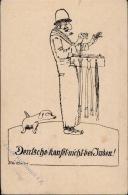 Judaika - Deutsche Kaufet Nicht Bei Juden!", Prop-Ak D. ANTISEMITENBUND,Wien I-II (kl. Einriß)" Judaisme - Judaika